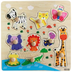 Peg Puzzle - Wild Animals Peg Puzzle - Wild Animals